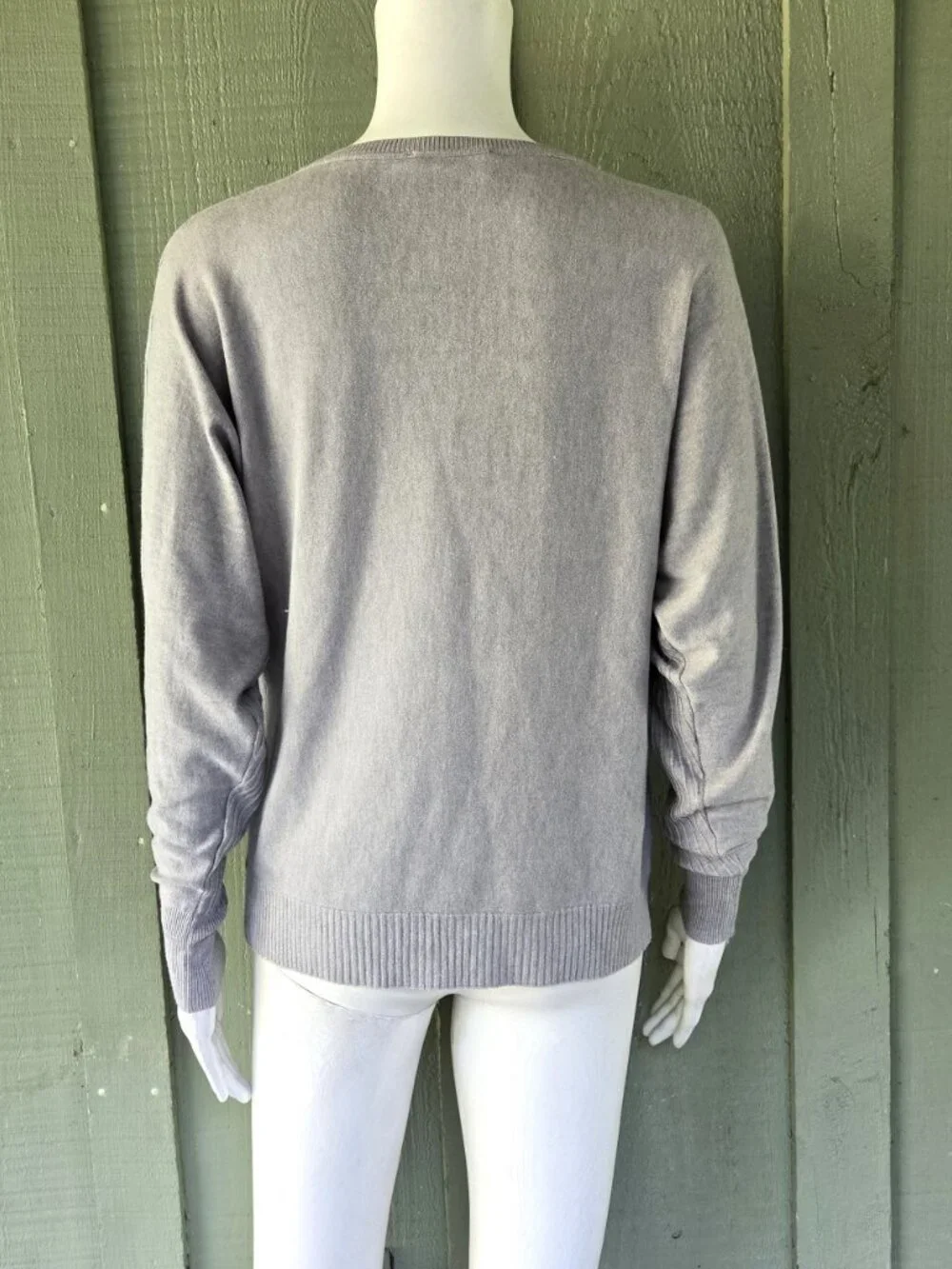 NWT LIV Milano Gray Studded Knit Sweater XS
